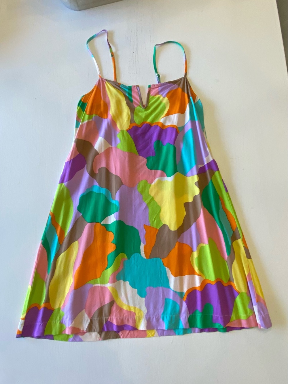 Sanctuary Multicolor Pastel Swirl Slip Dress
